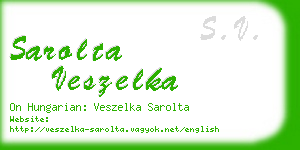 sarolta veszelka business card